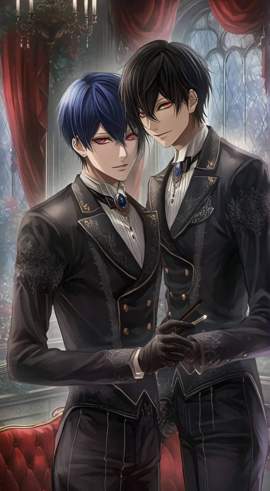 ai character: Sebastian and Ciel background