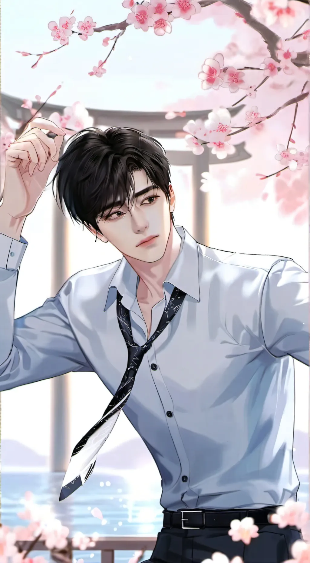 ai character: Symon  background