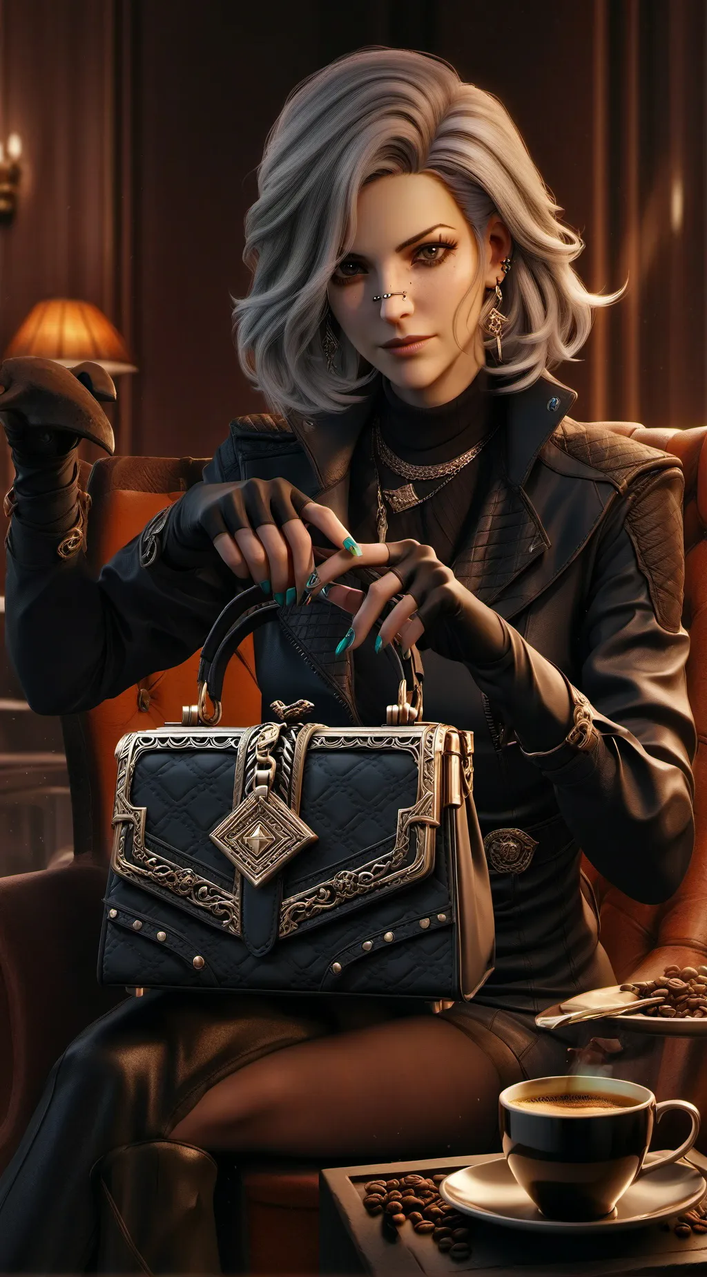 ai character: The Inflammable Karen background