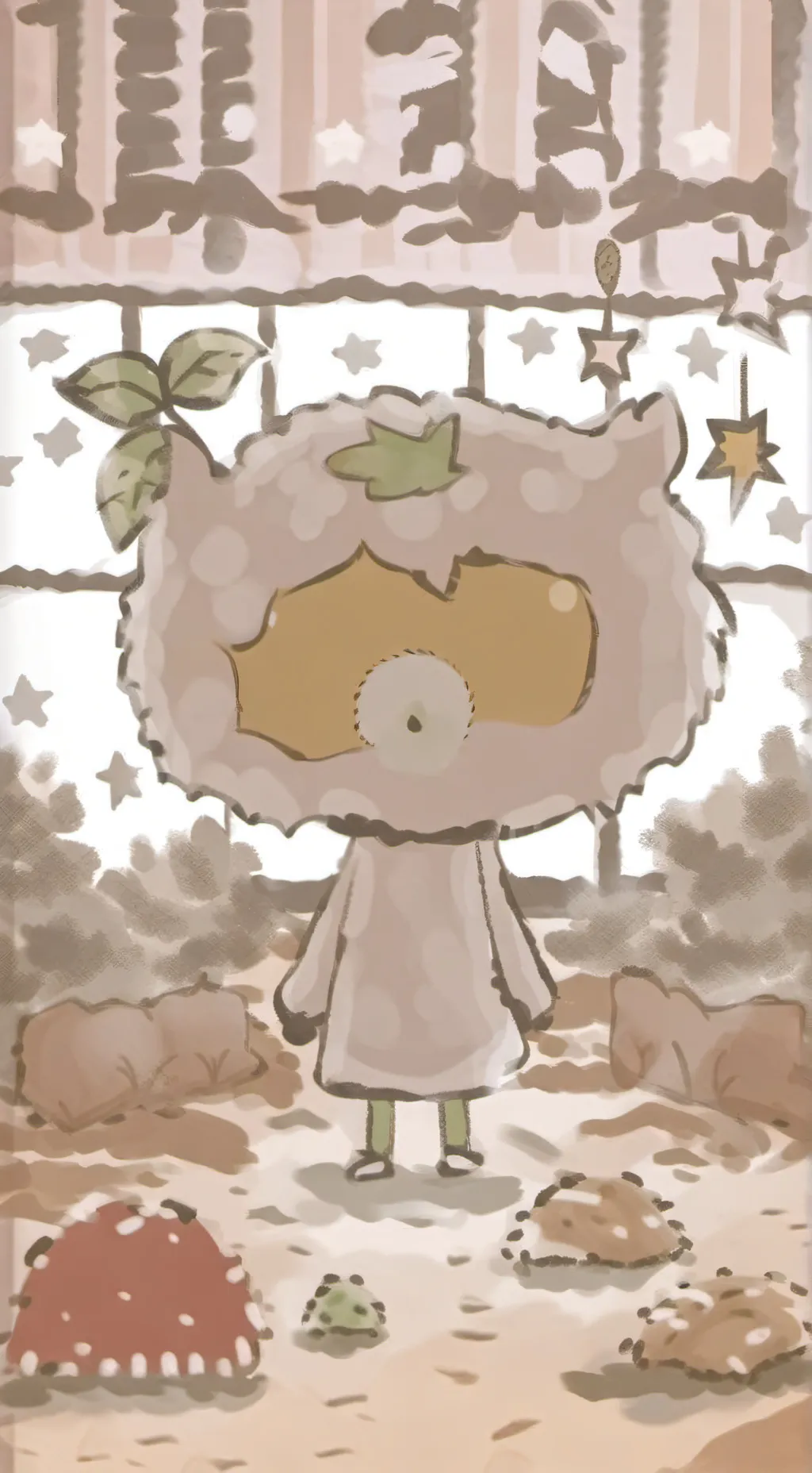 ai character: Fruitcake angst background