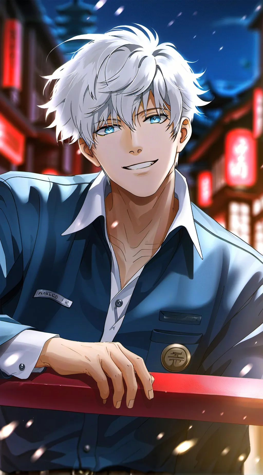 ai character: ❄️Gojo Satoru❄️ background