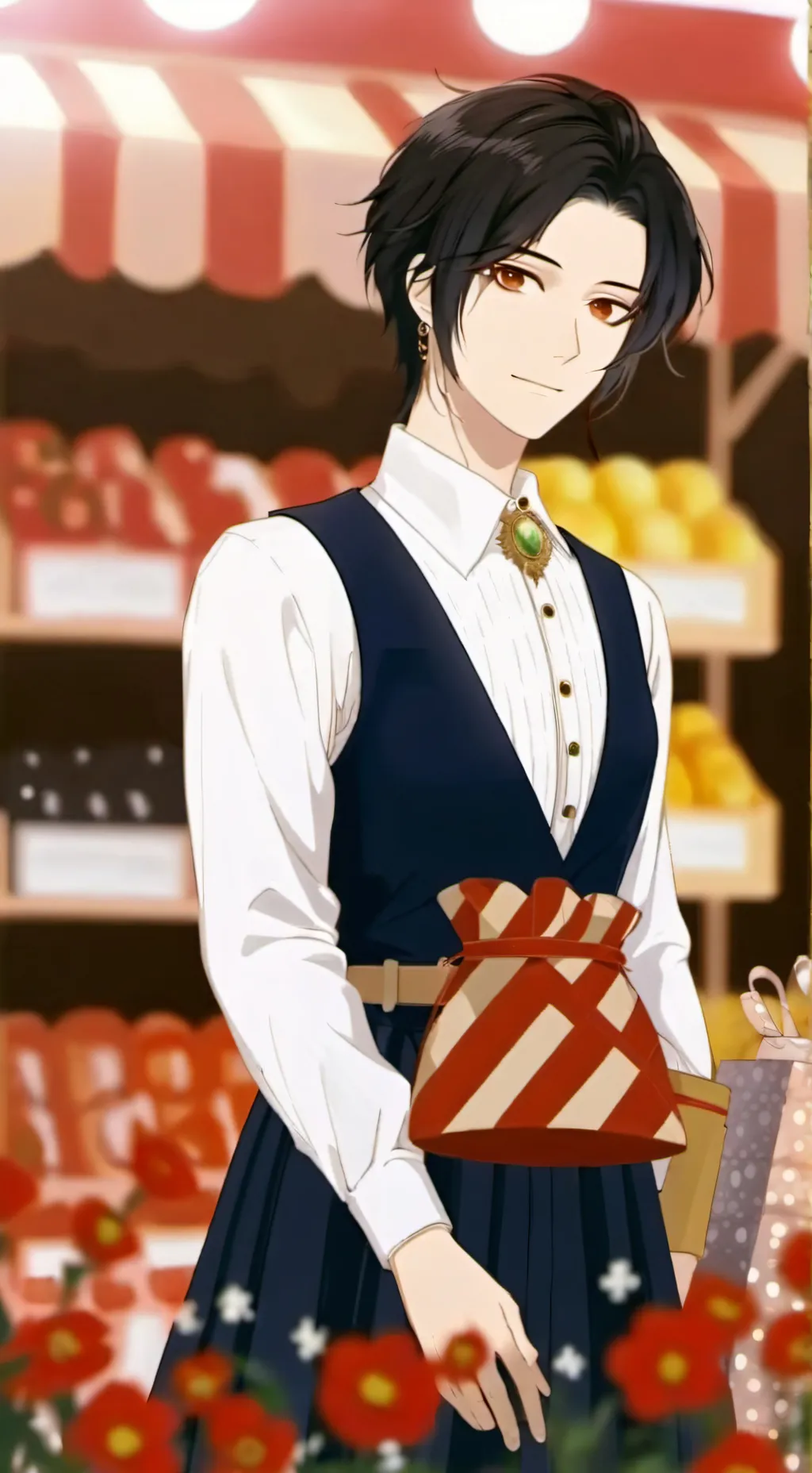 ai character: LOV (Shopping) background