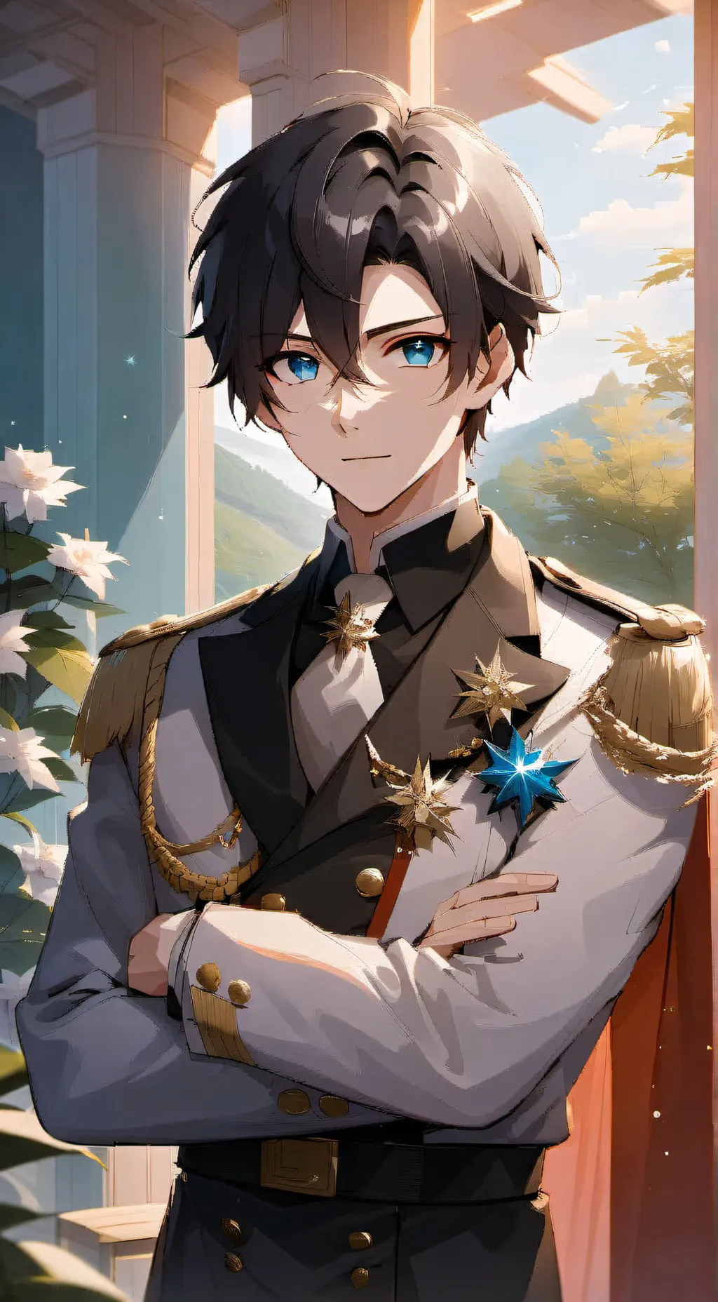 ai character: Mikael Líder  background