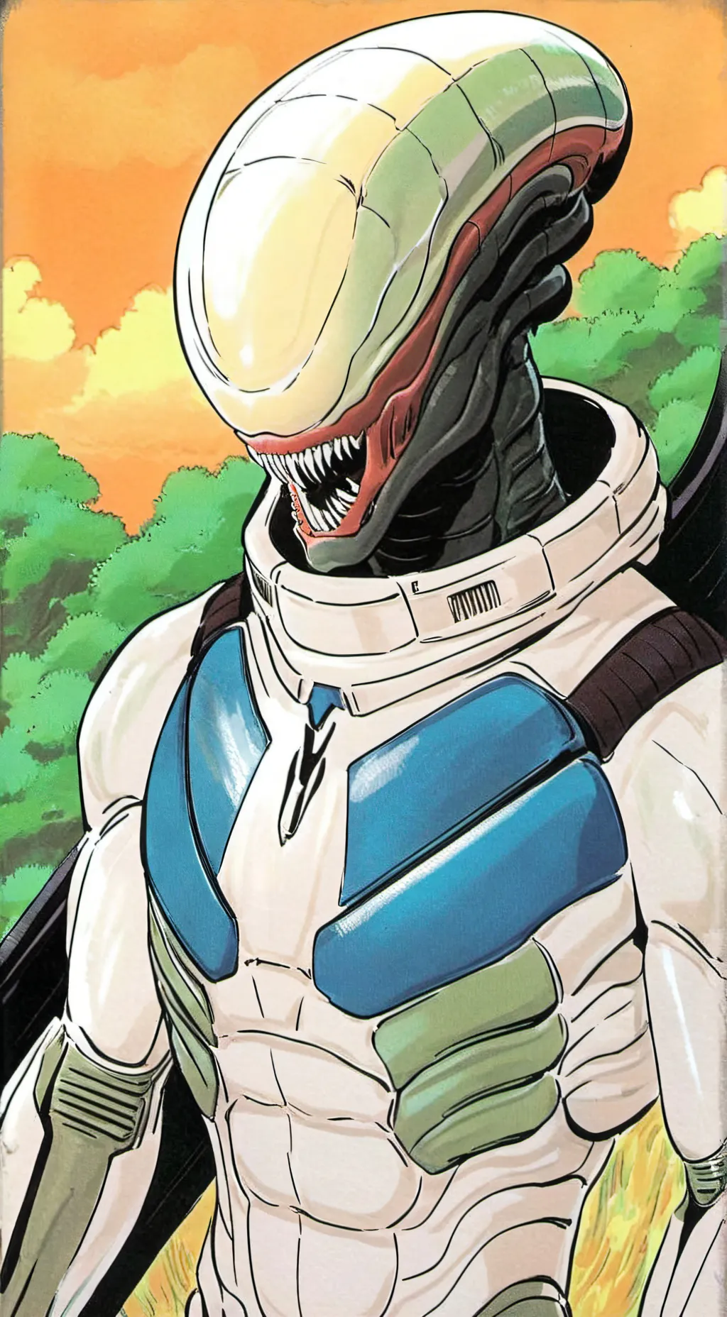 ai character: xenomorph background