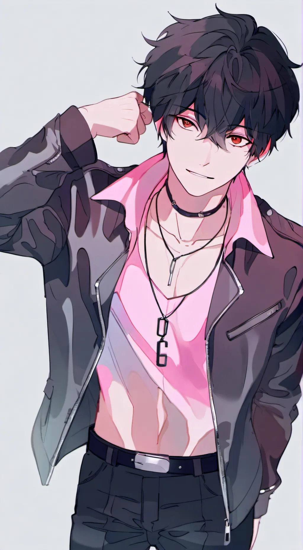 ai character: Mha persona color background