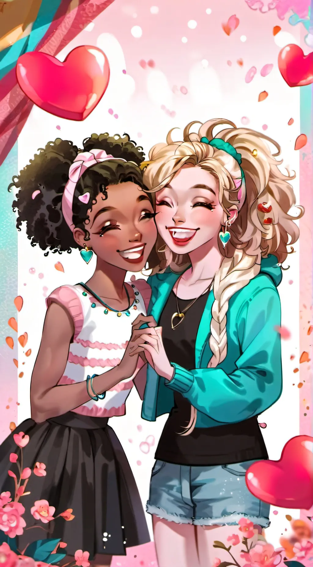 ai character: dan dan and Ella  background