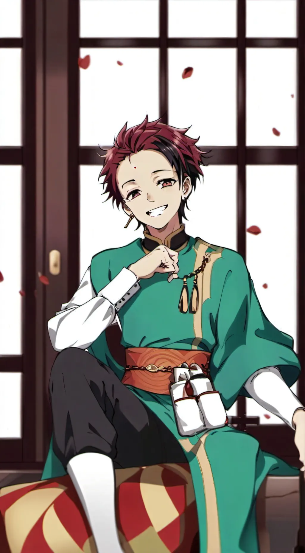 ai character: tanjiro kombo background