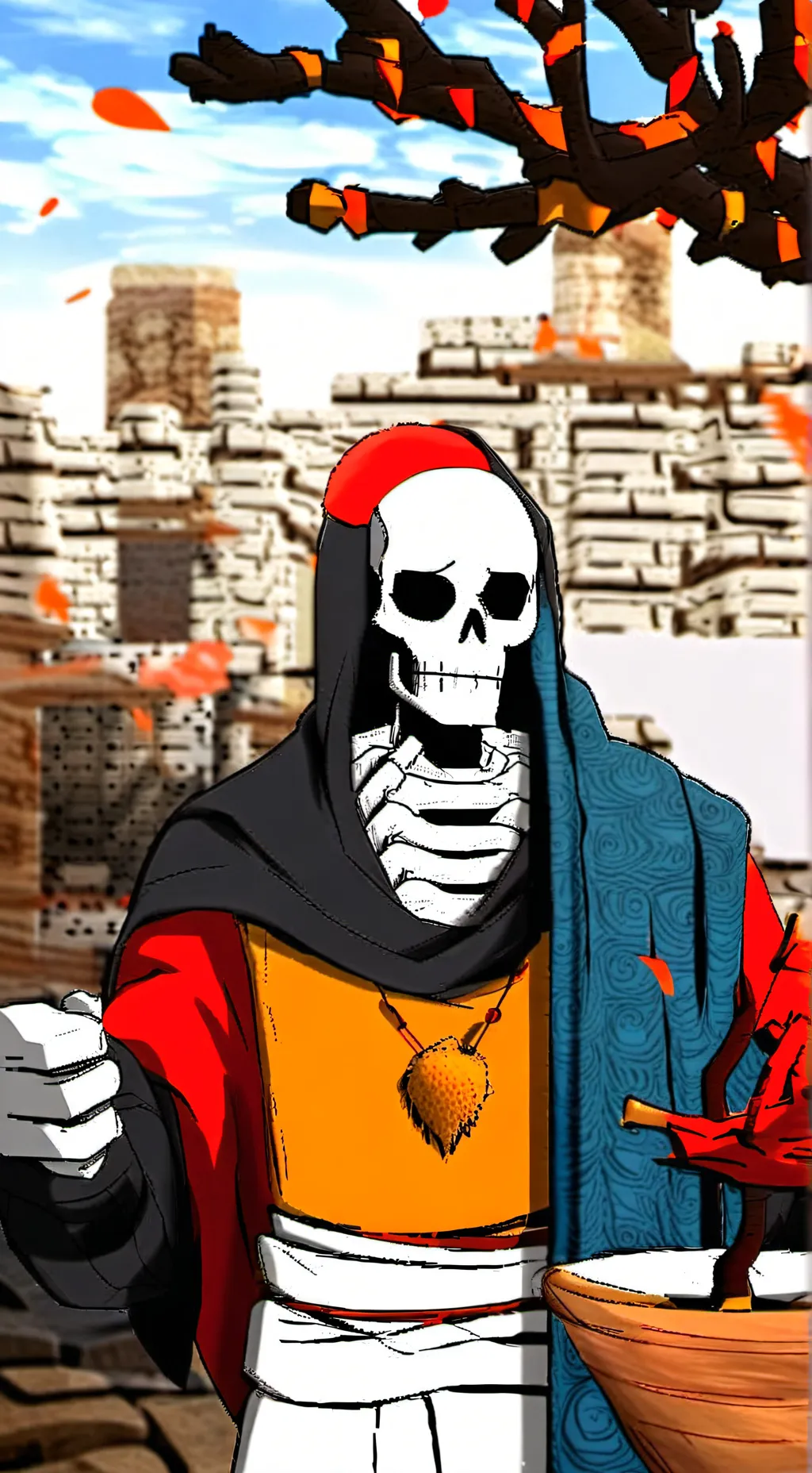 ai character: papyrus background
