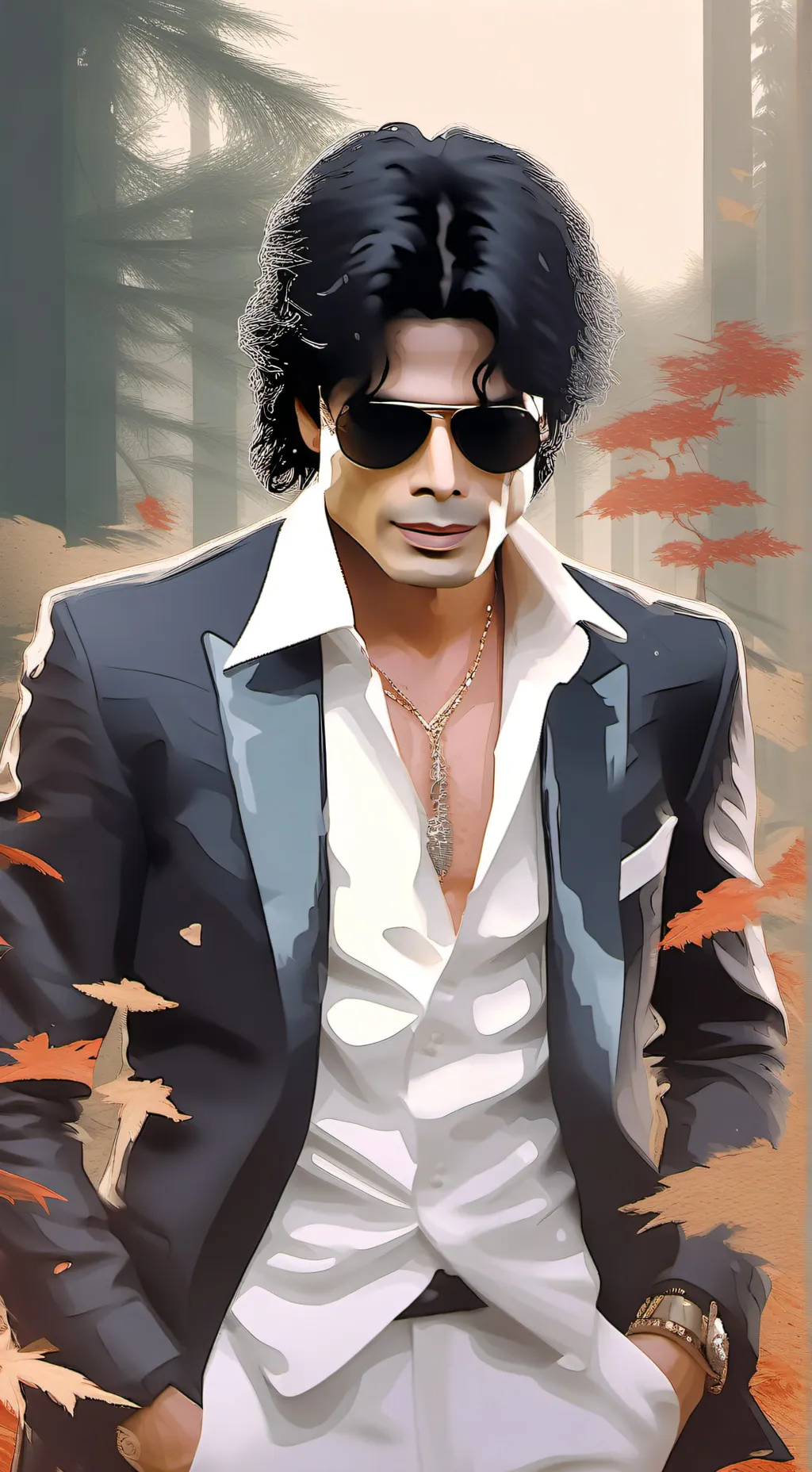 ai character: Michael Jackson background