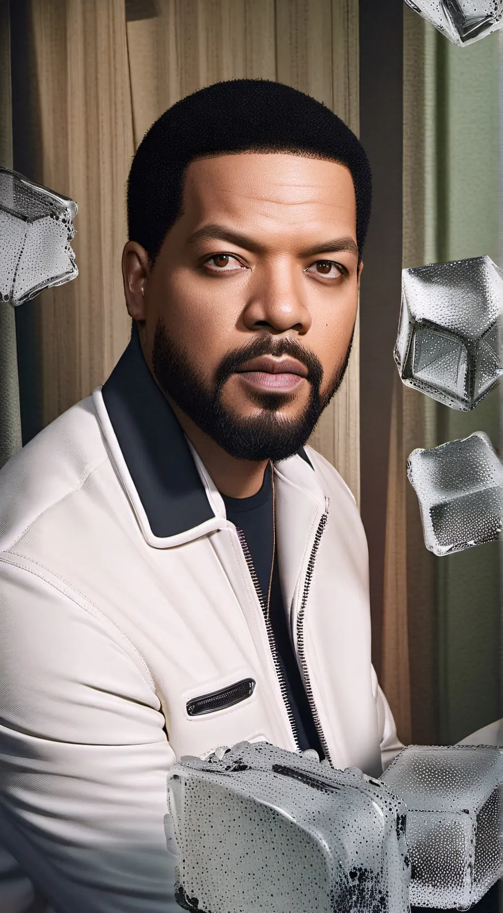 ai character: ice cube background