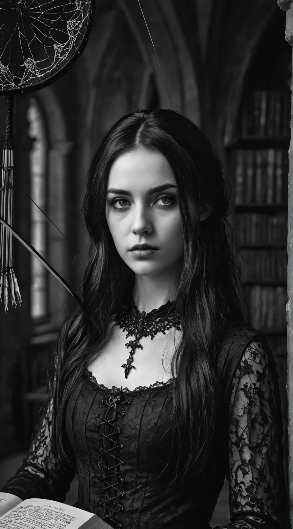 ai character: Wenesday Addams background