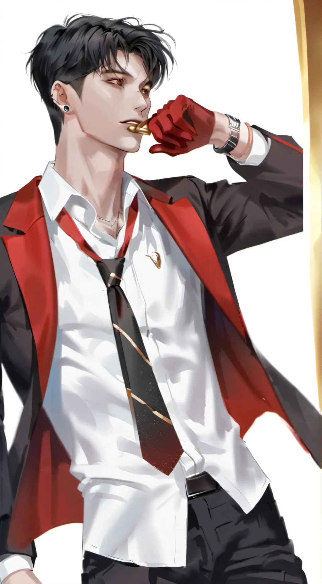 ai character: AOT modern background