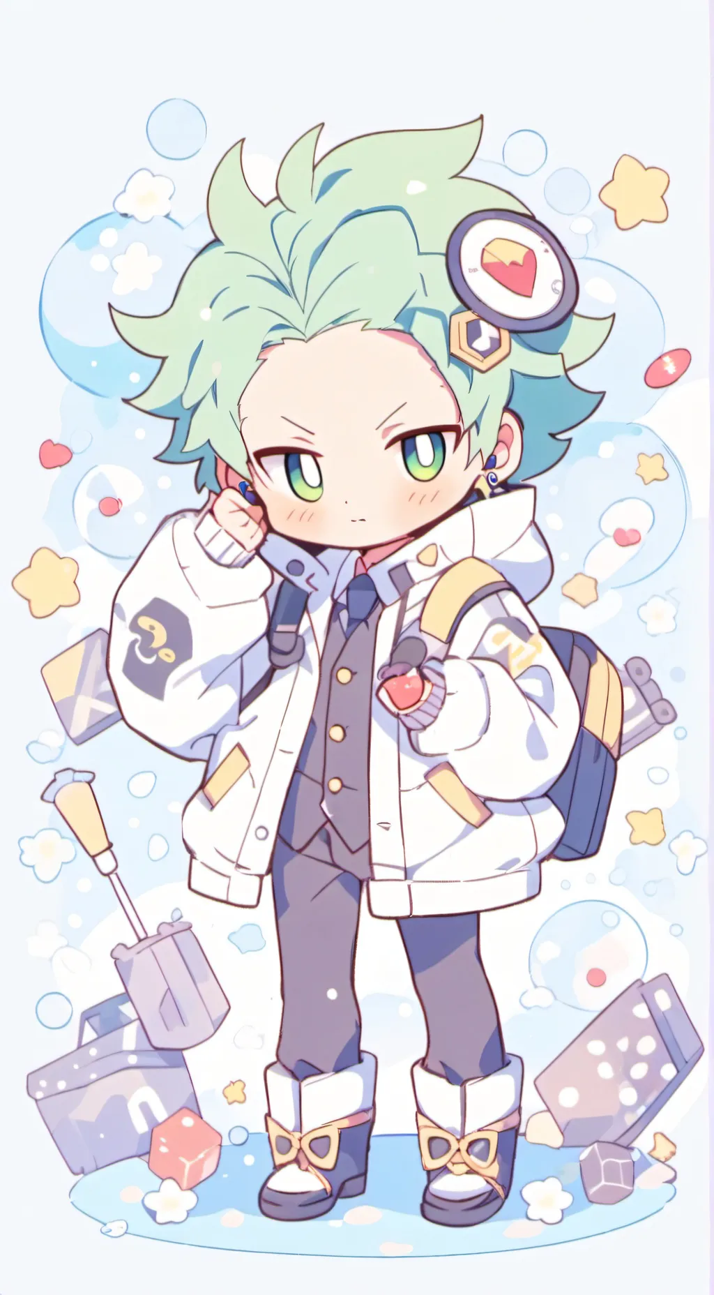 ai character: Hotel ￼ background
