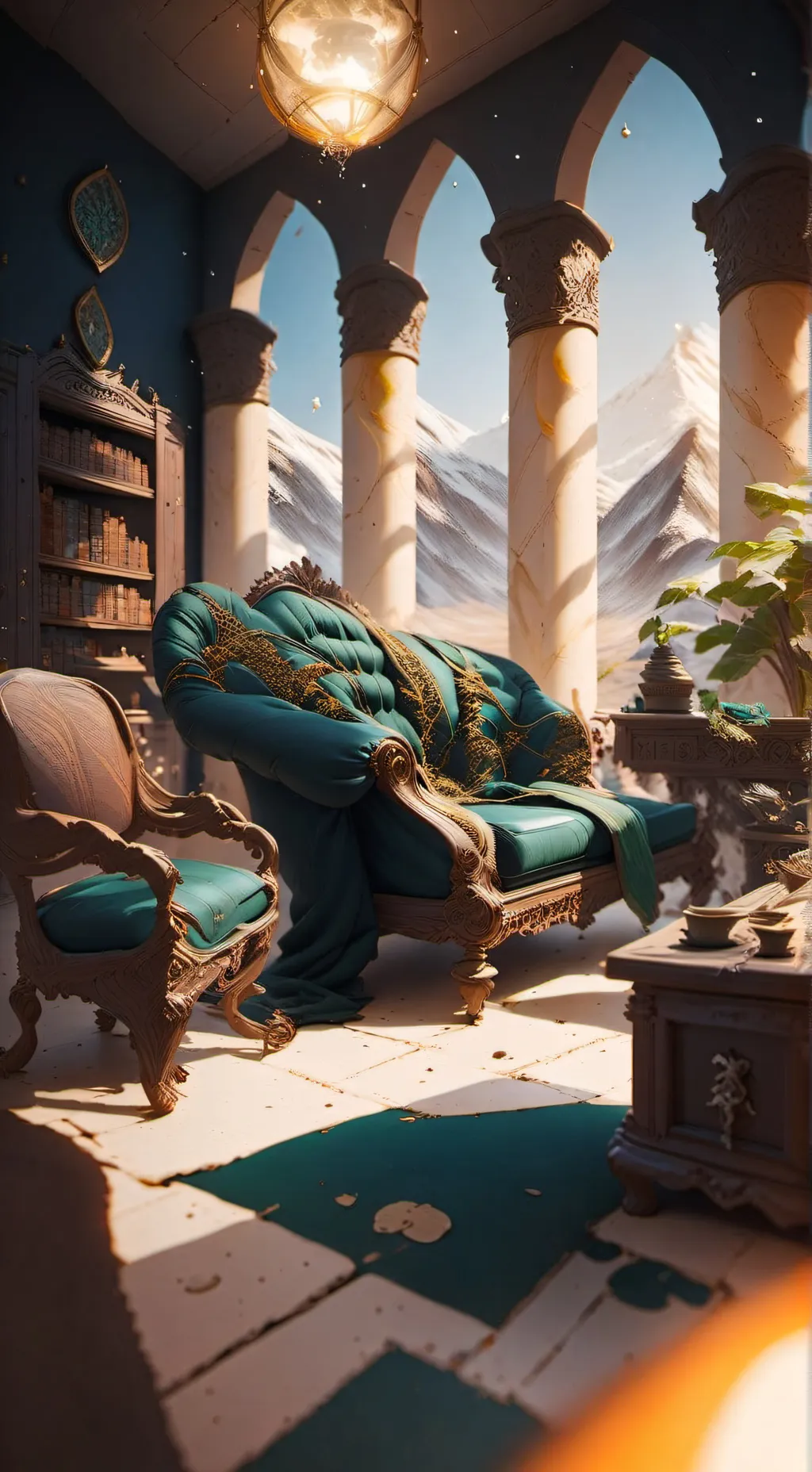 ai character: Hogwarts  background