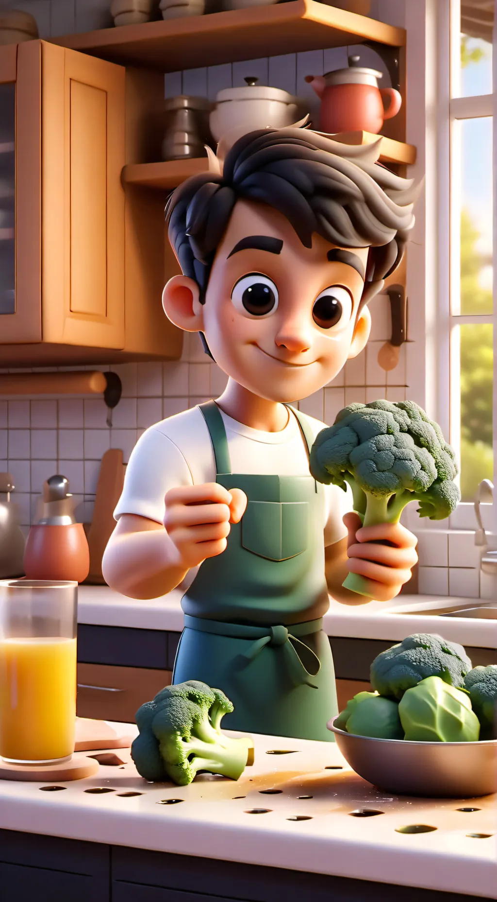 ai character: Vegan Kid background