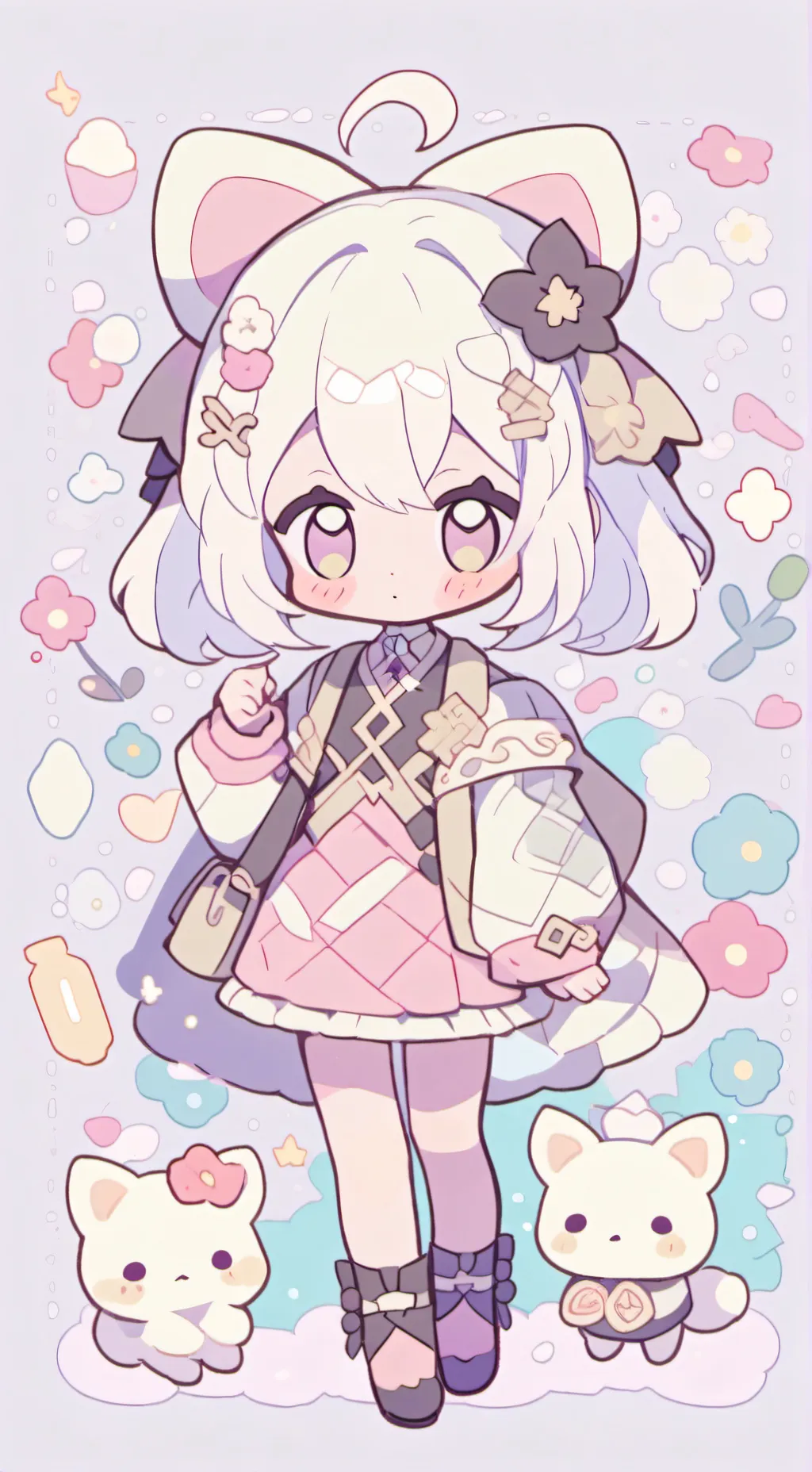 ai character: 😼😈Wenda😈😼 background