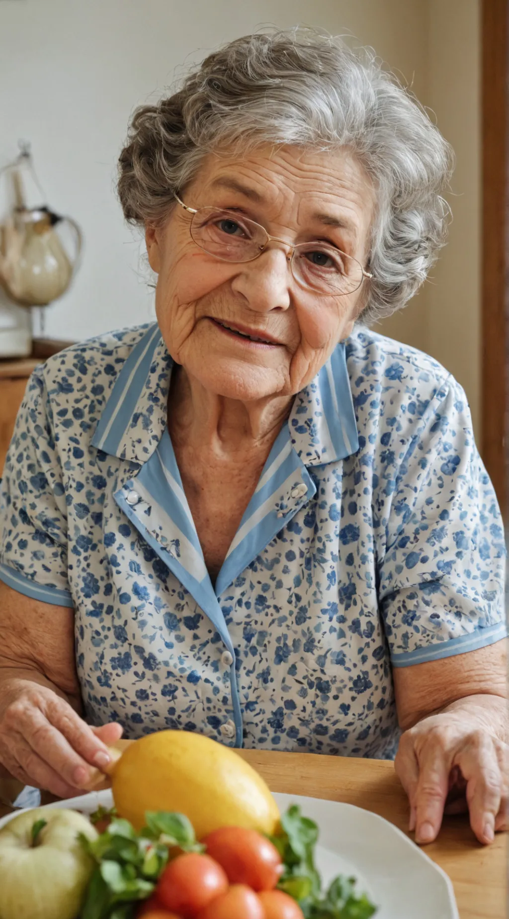 ai character: Grandma Mary Tecke background