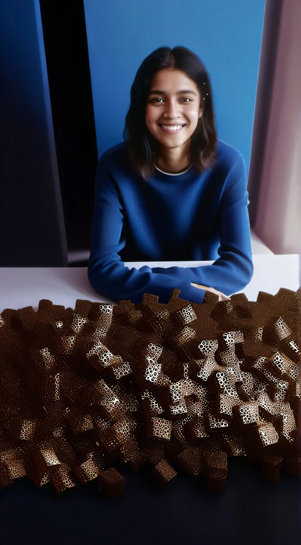 ai character: Maite rodriguez  background