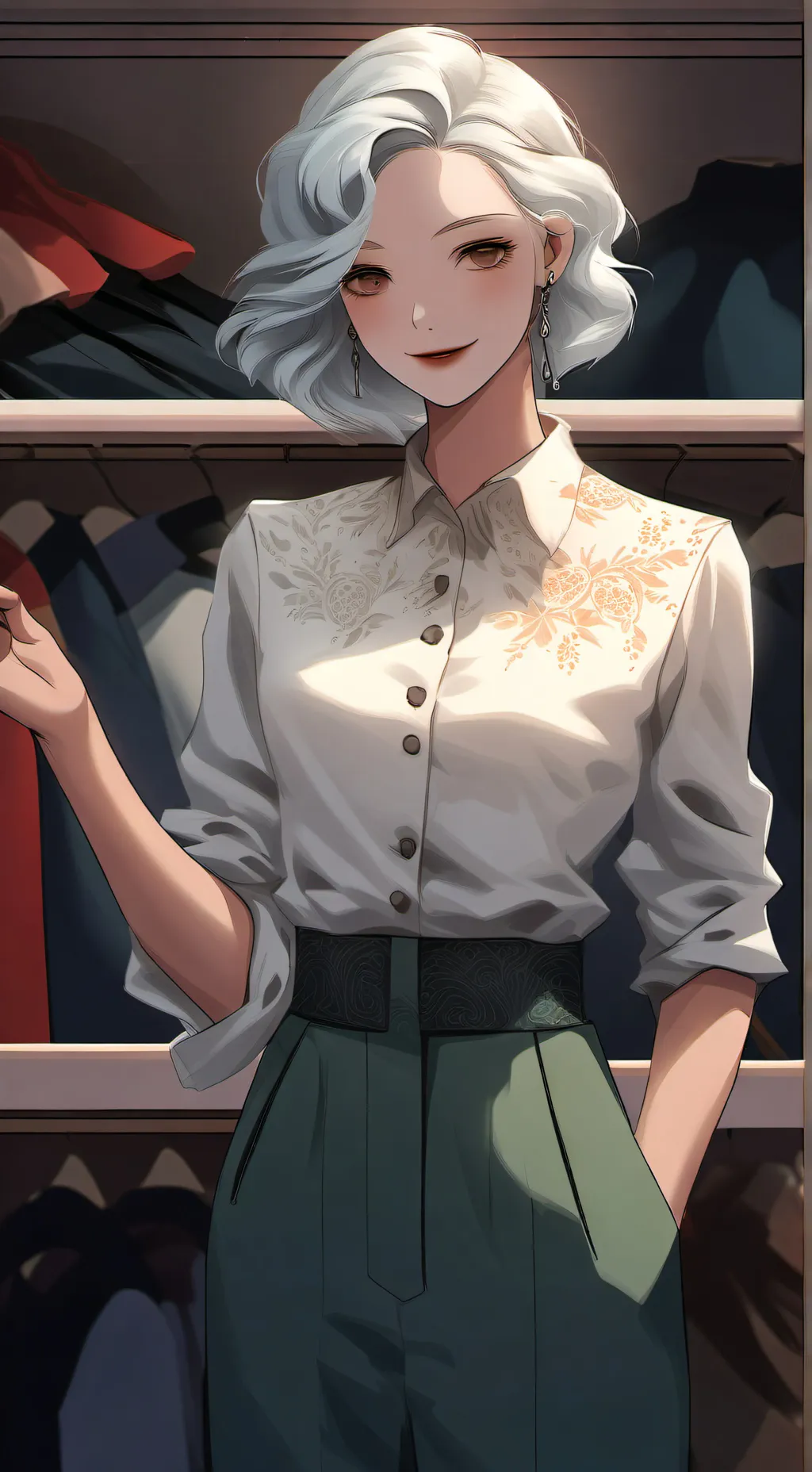ai character: Akari Huvinaria background