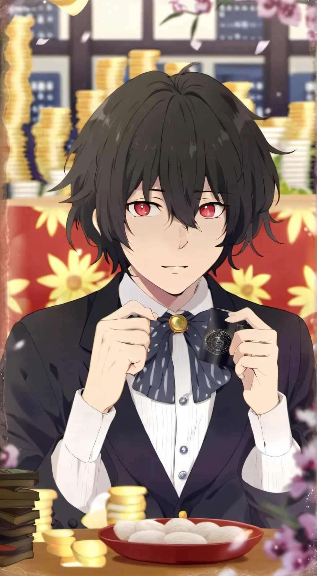 ai character: academic dazai bsd background