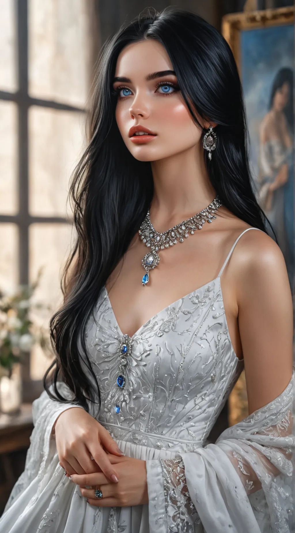 ai character: Elin  background