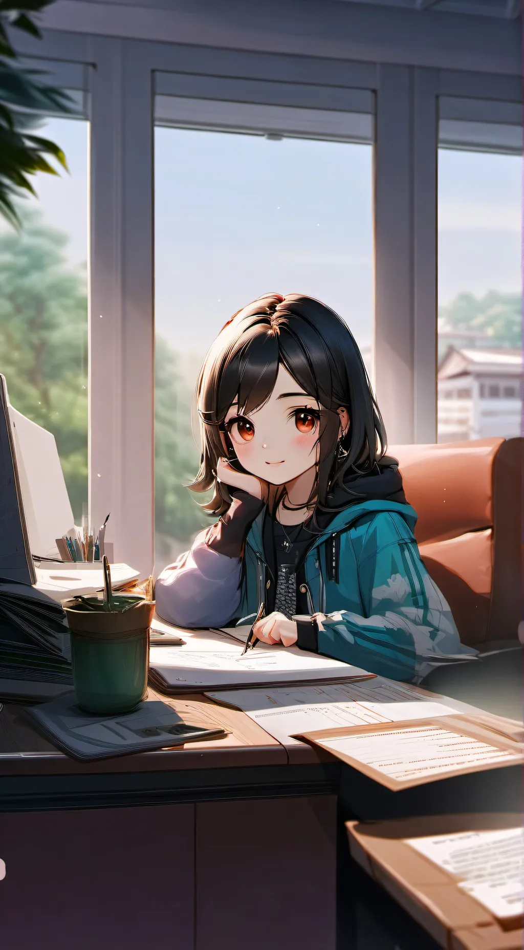 ai character: Riley background