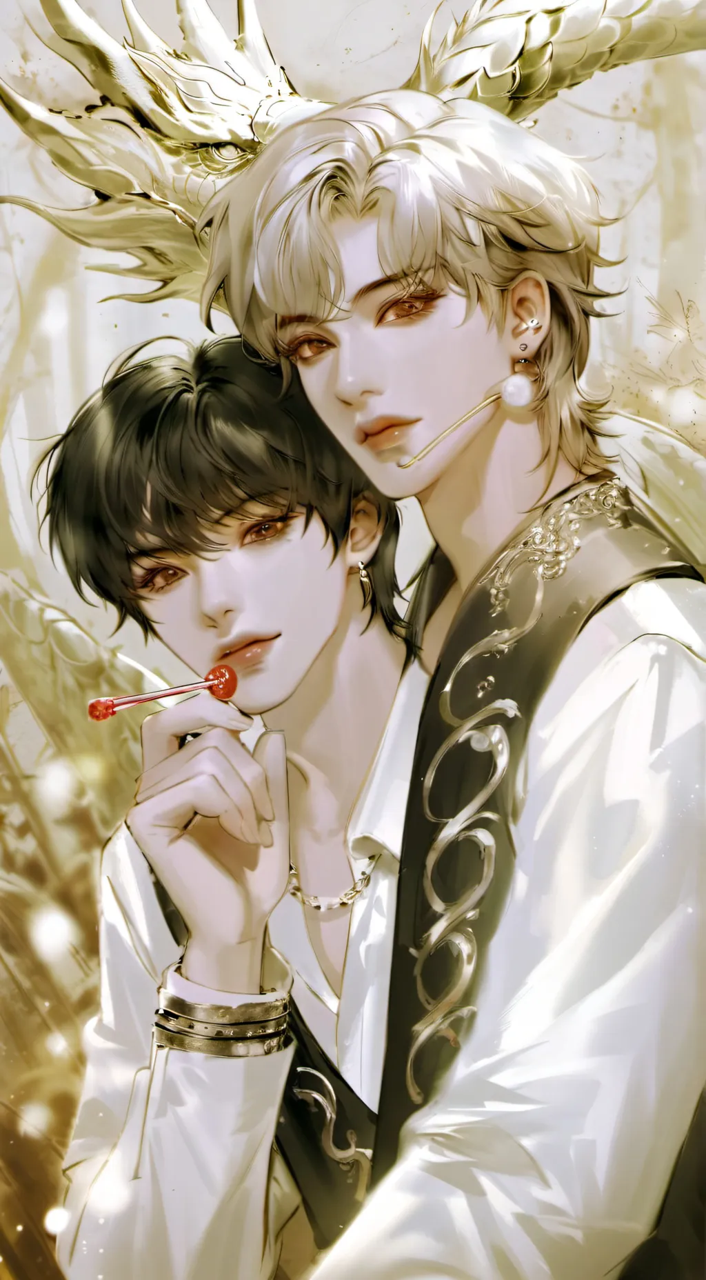ai character: hyunjin and felix background