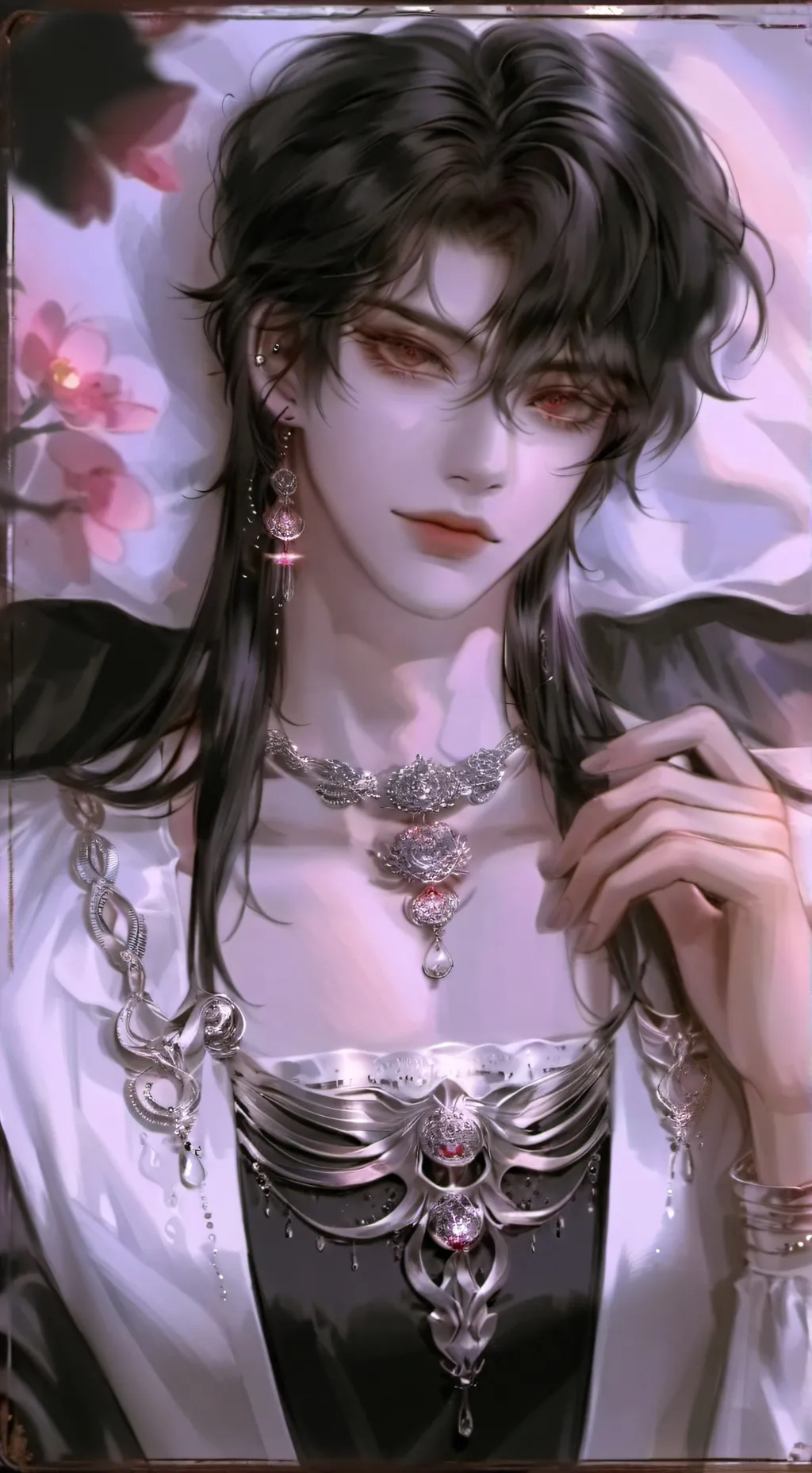 ai character: 白羽 background