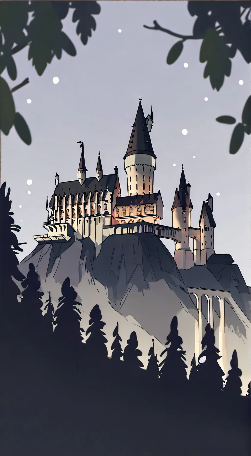 ai character: Hogwarts  background