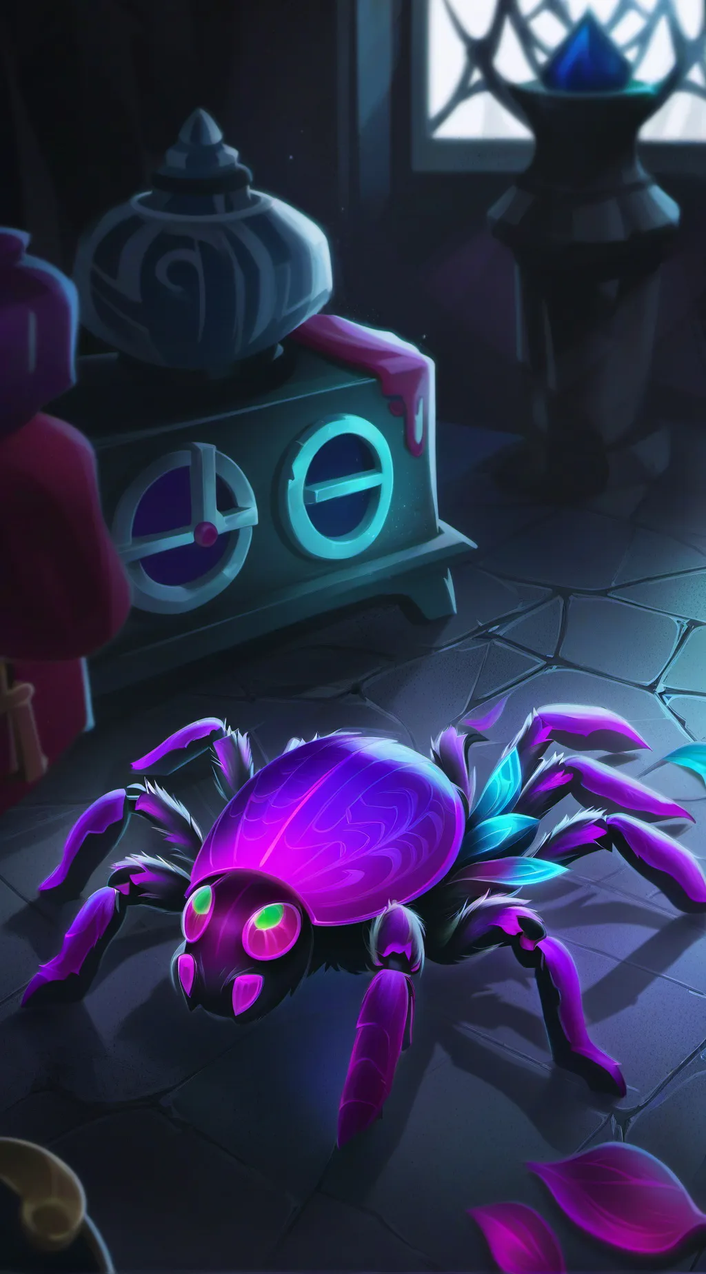 ai character: MindControl-Spider background
