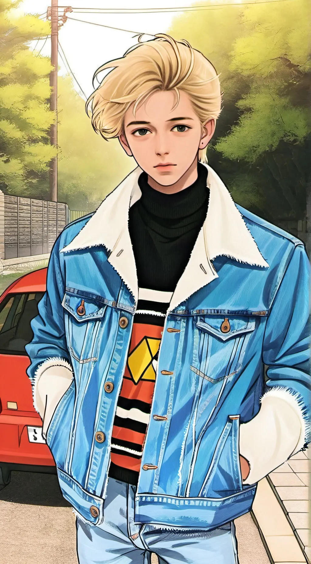 ai character: Austin Cunningham background