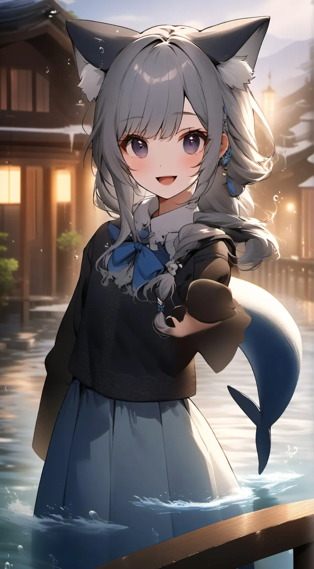 ai character: Whisker Whale Furr background