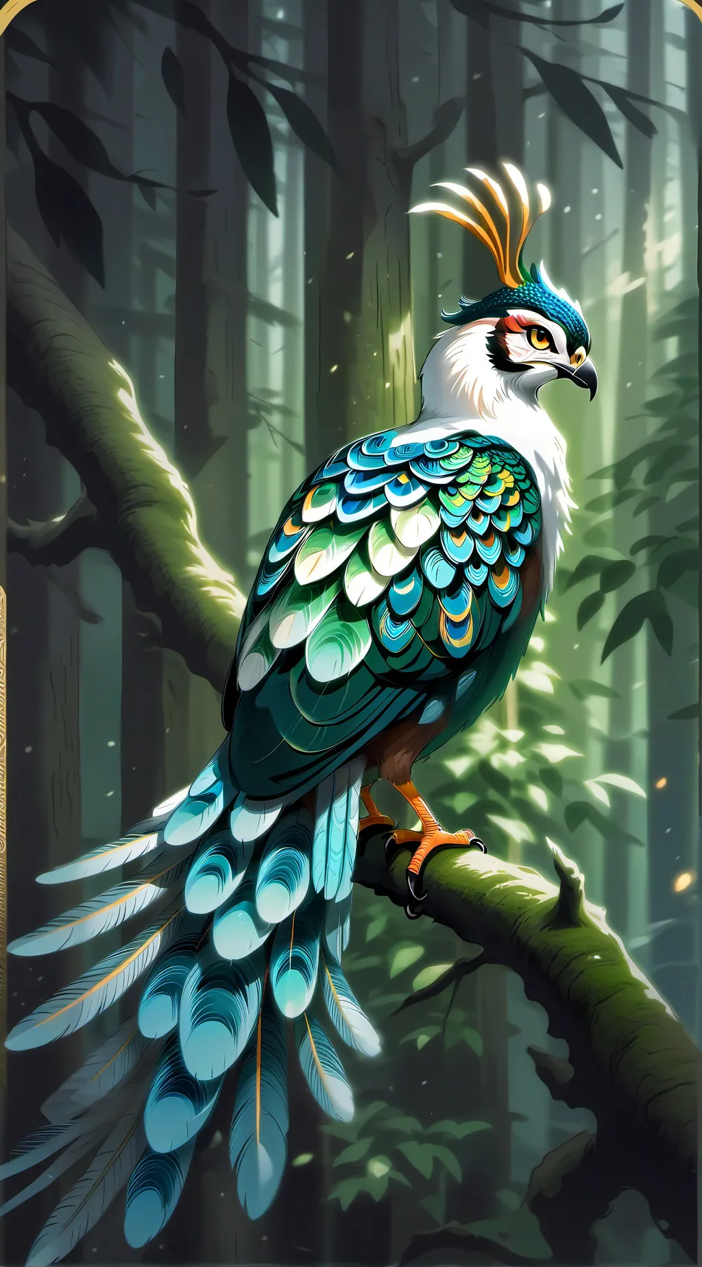ai character: Leafy-phoenix🌿 background