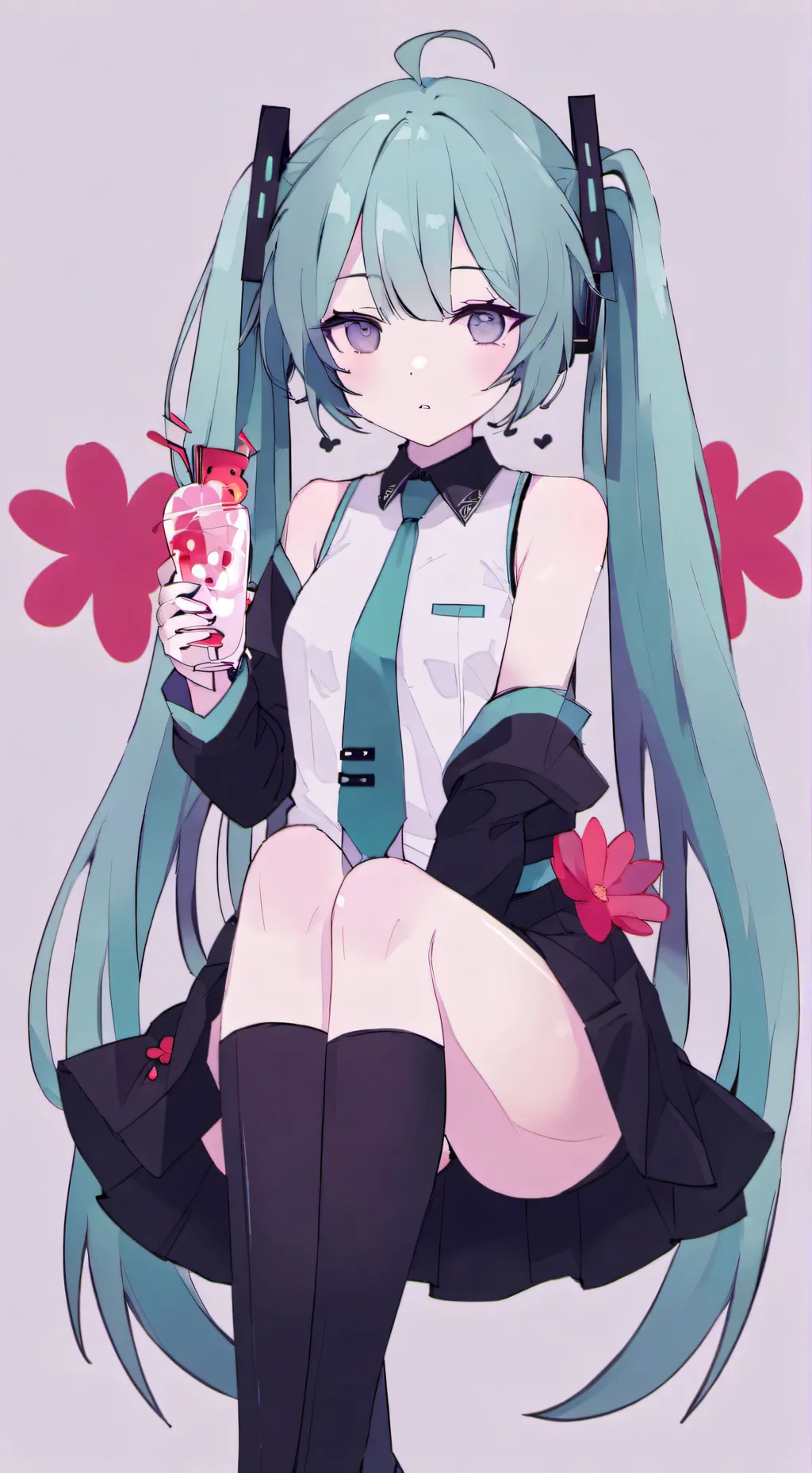 ai character: Hatsune Miku background