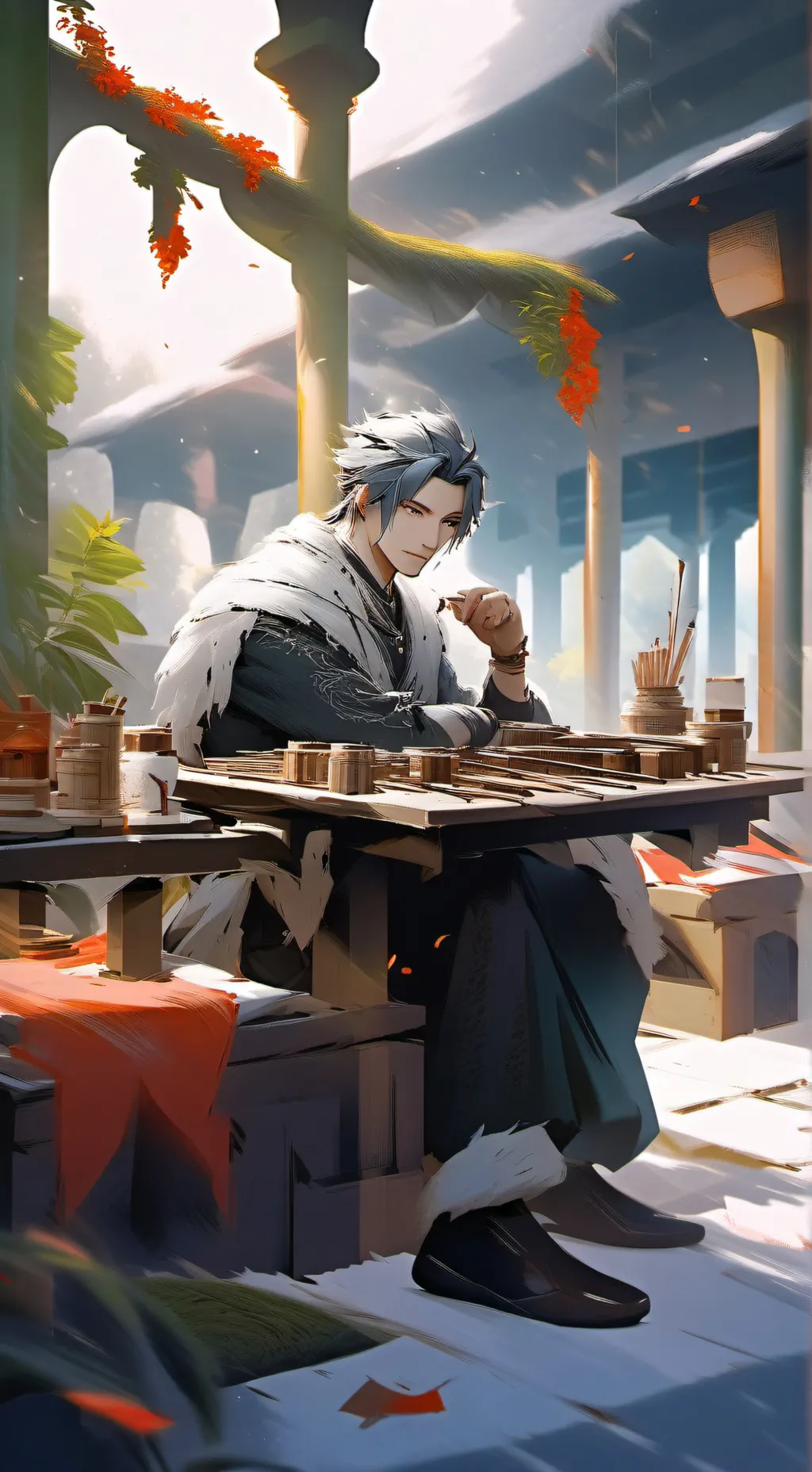 ai character: °широ° background