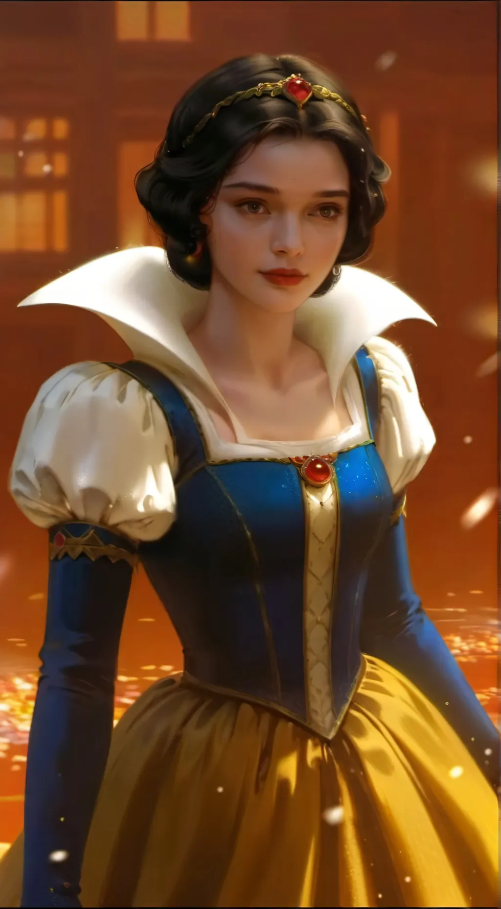 ai character: snow white  background