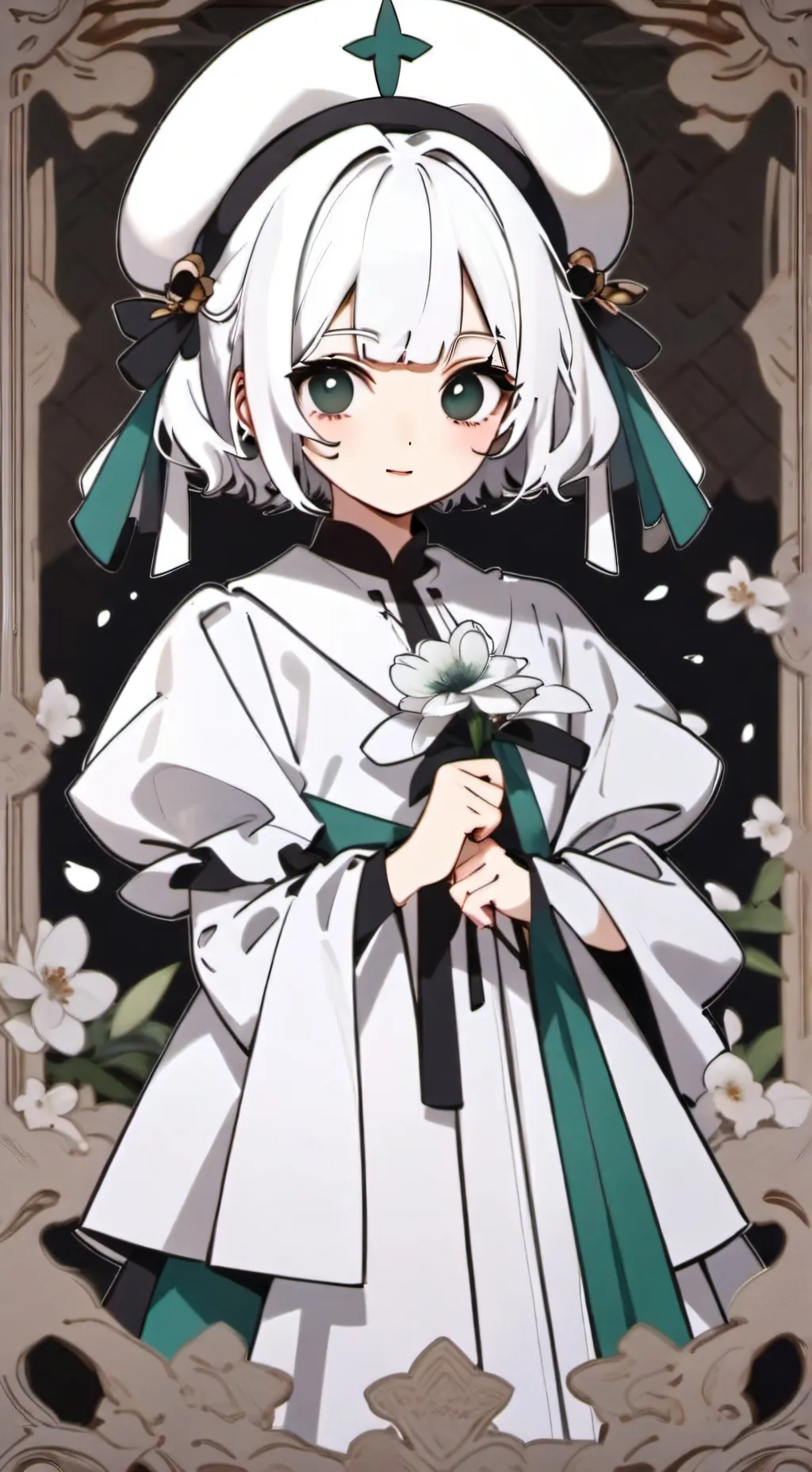 ai character: 🎃🦋 лиана 🦋🎃 background