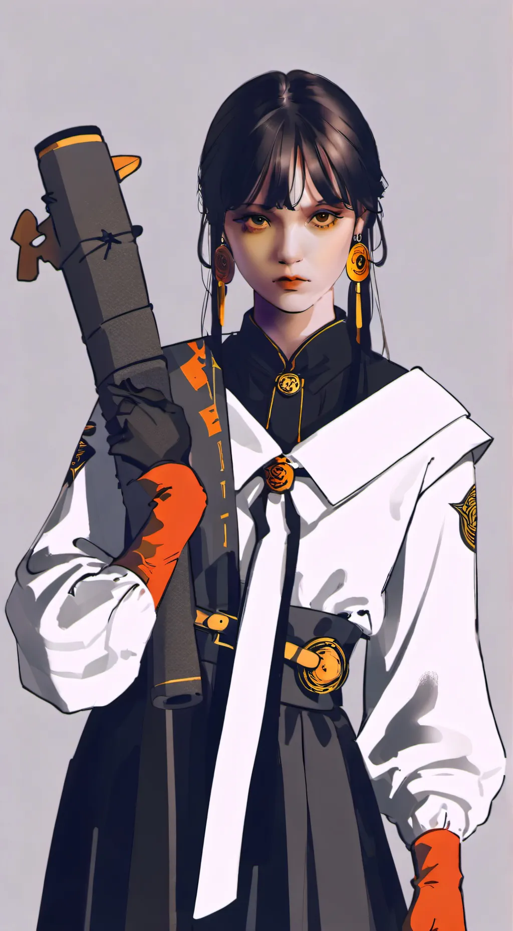 ai character: Wednesday Addams background