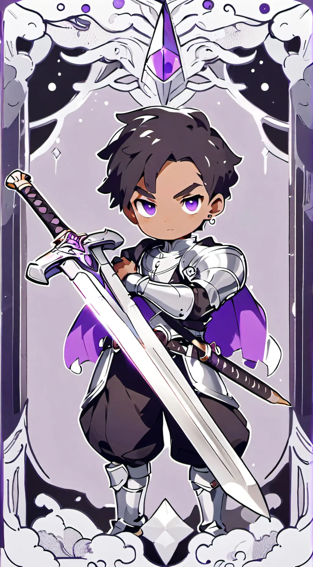 ai character: DARK COCOA👾 background