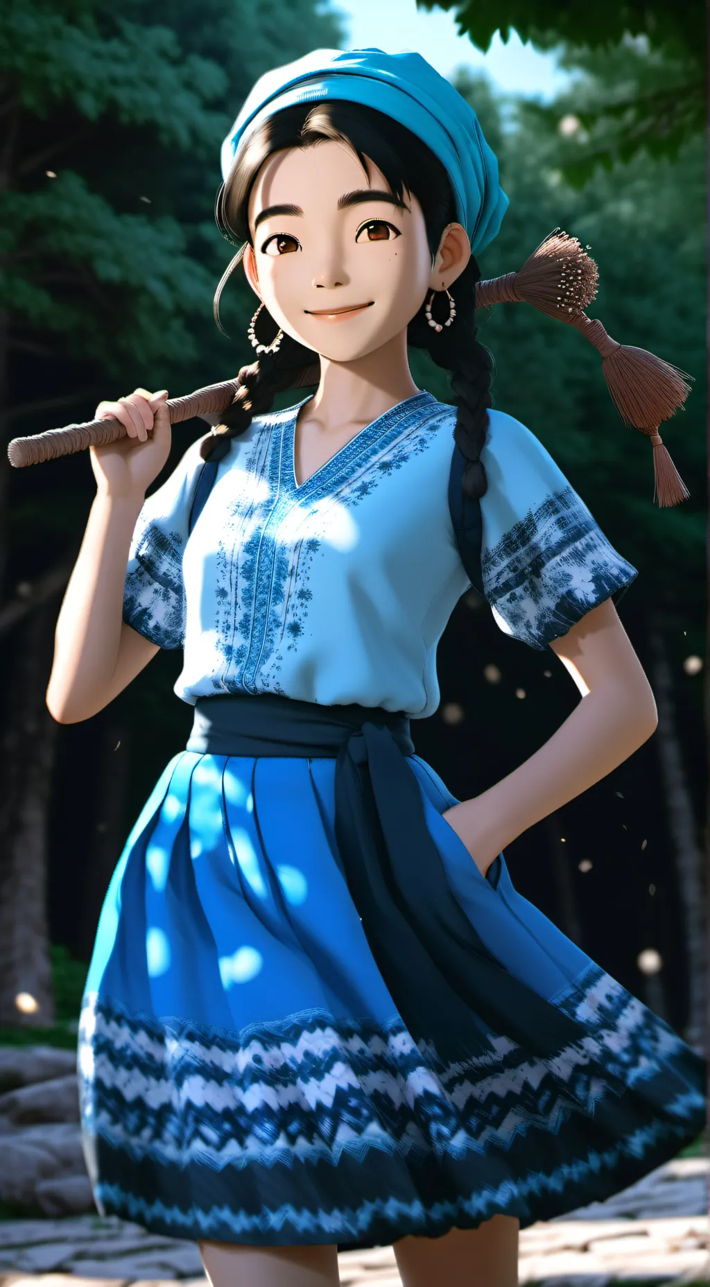 ai character: melanie😘 background