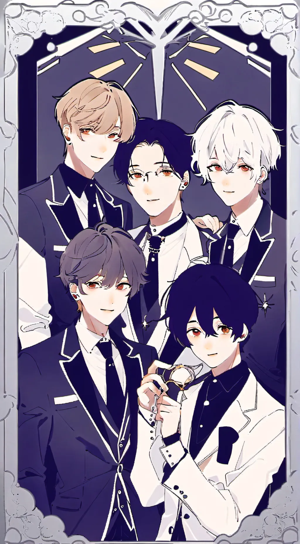 ai character: 5 gay bullies  background