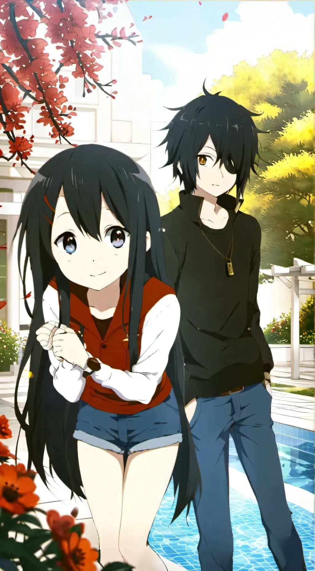 ai character: Aizawa x mic x y/n background