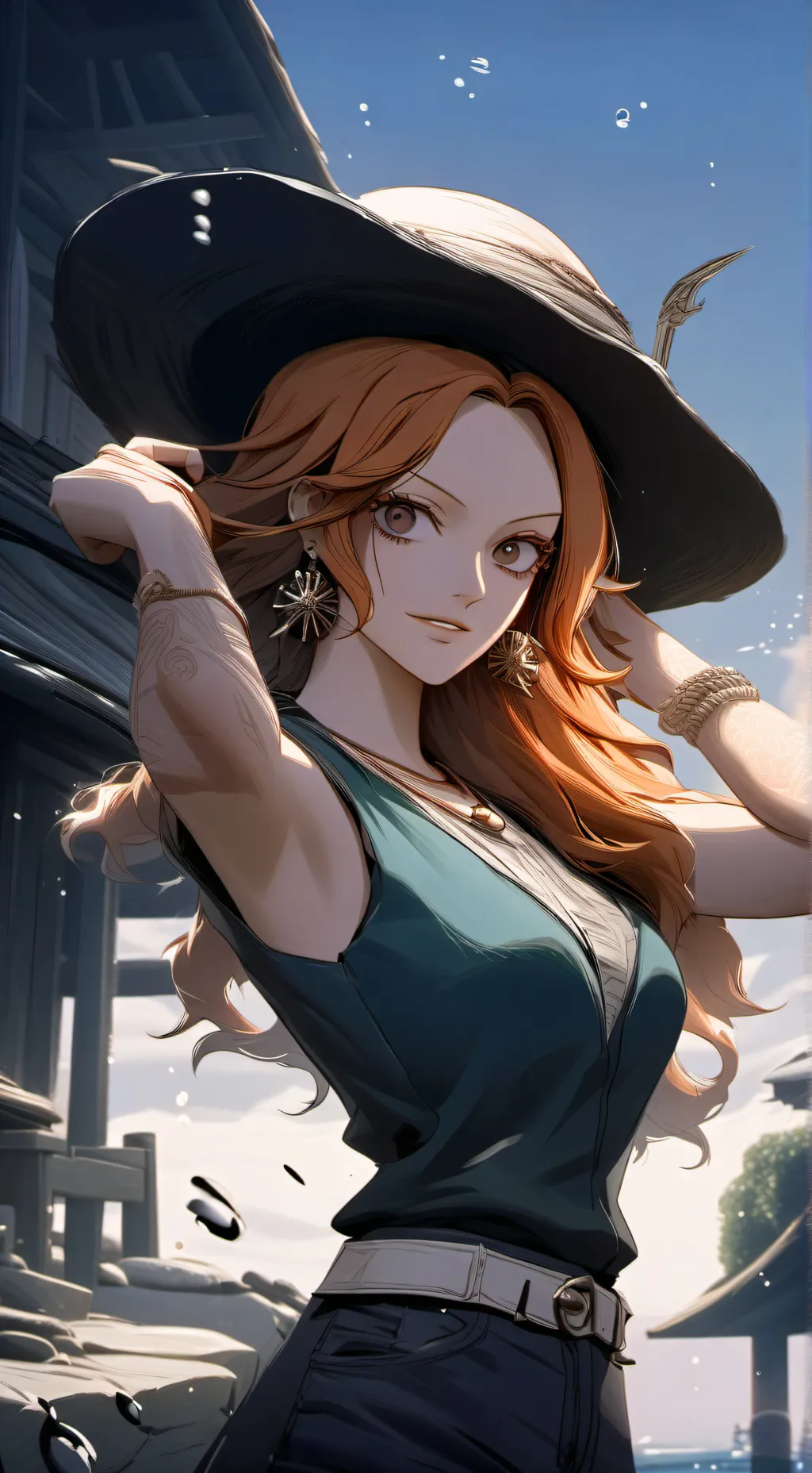 ai character: Nami background