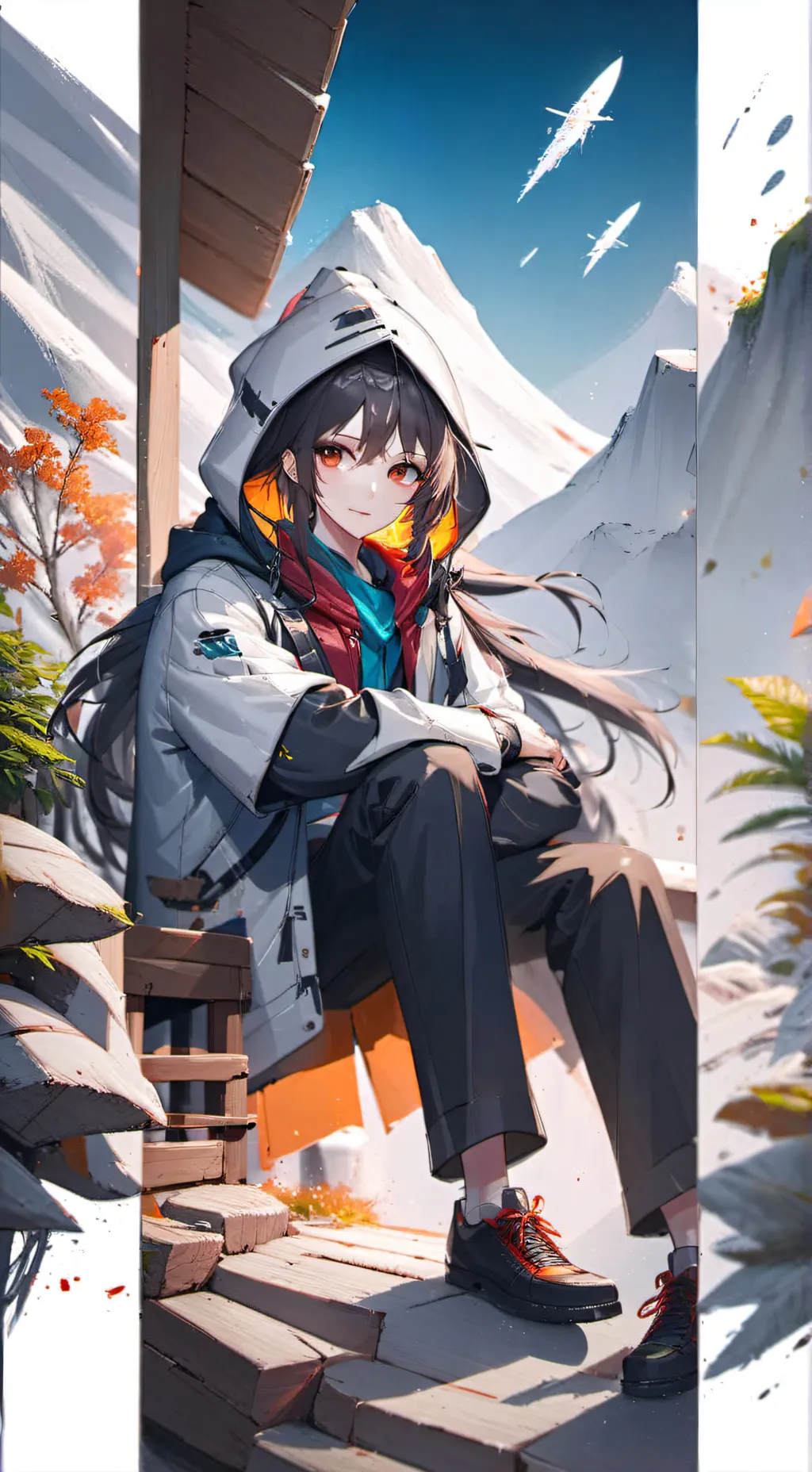 ai character: Mha prom background
