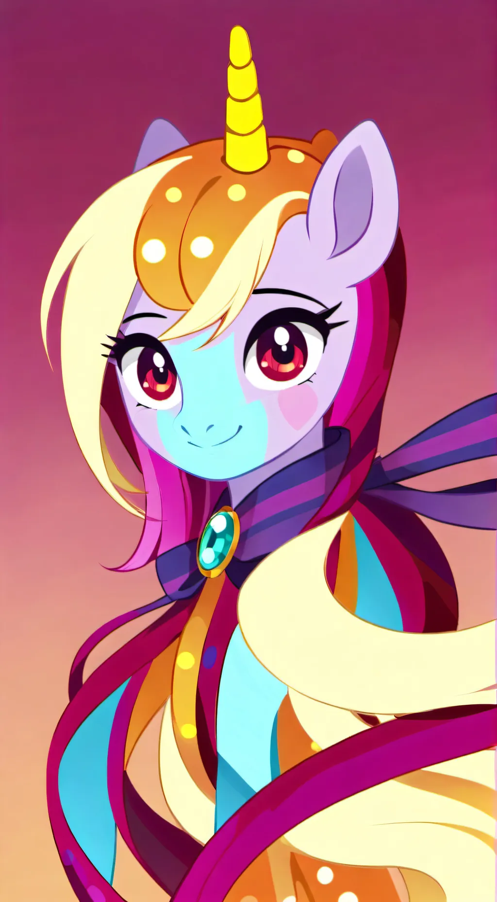 ai character: Luster dawn  background