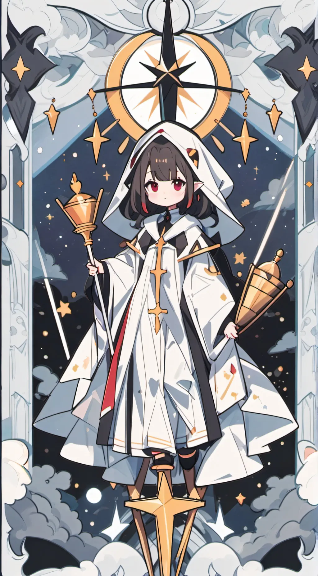 ai character: UPPERMOON MEETING  background