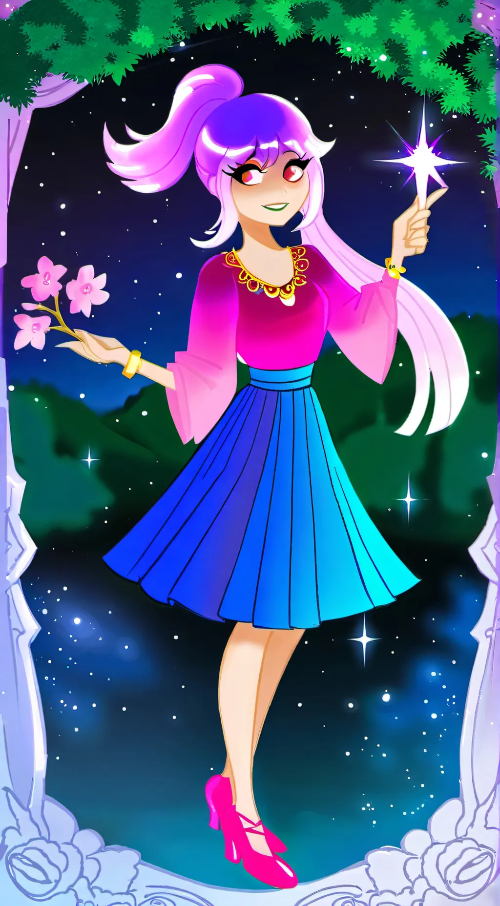 ai character: Violet'O Hara background