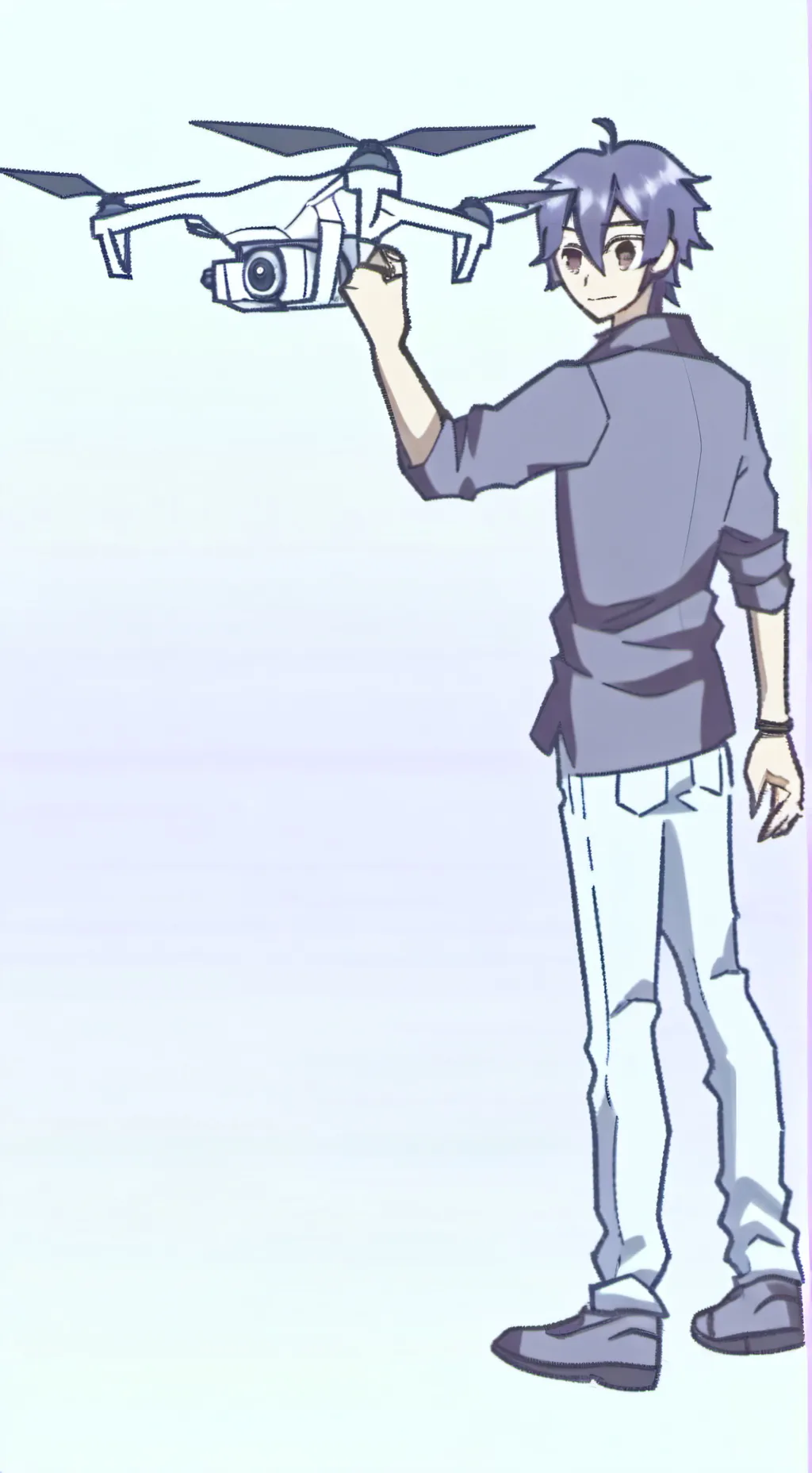 ai character: sky background