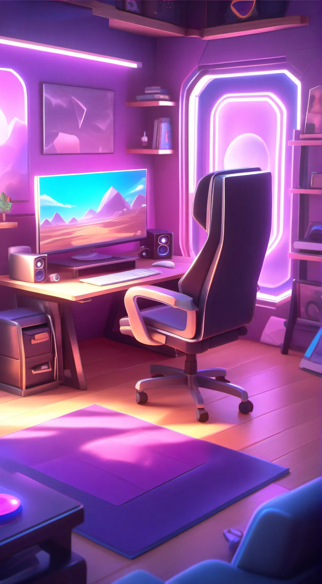 ai character: Windows 10 background