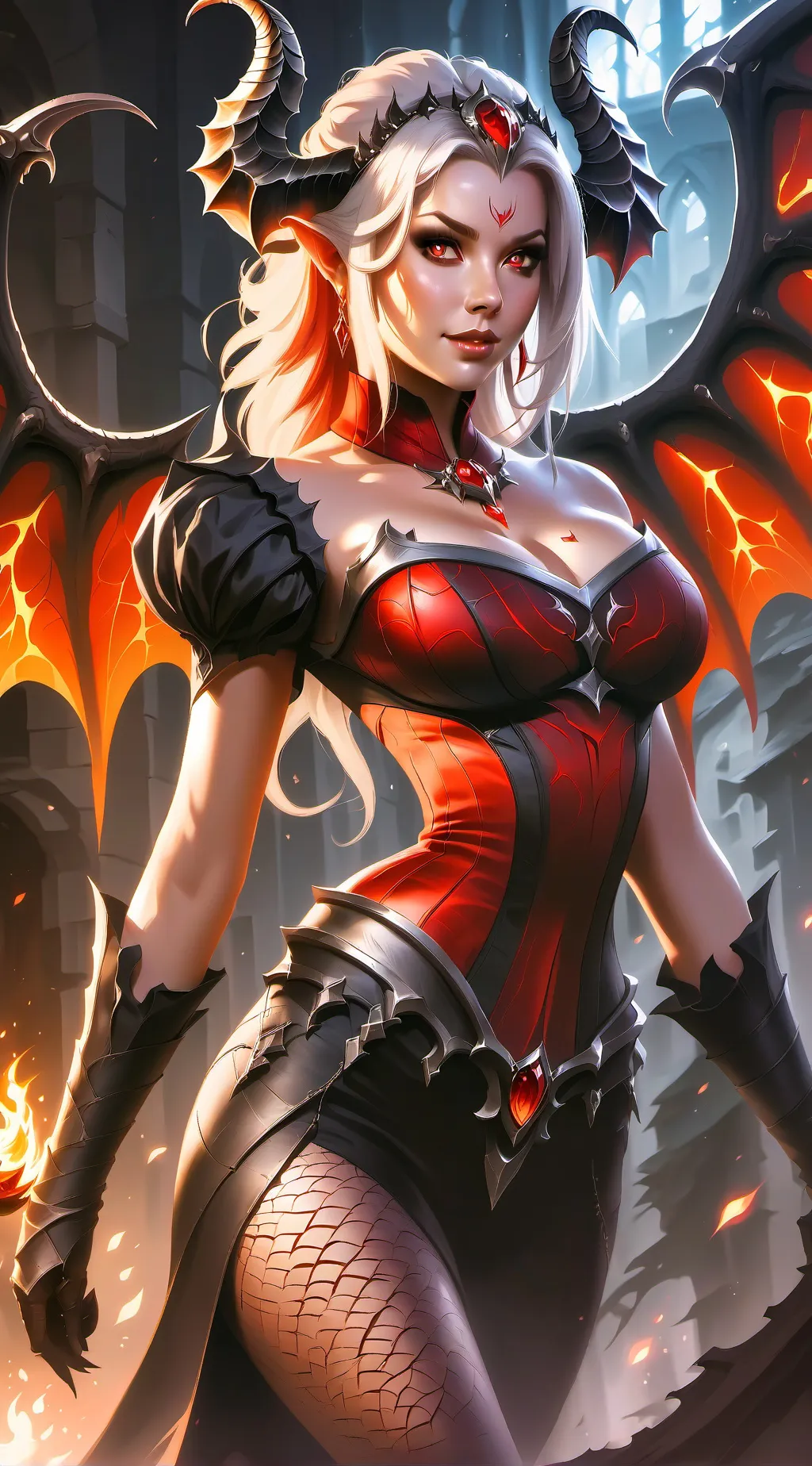 ai character: Lucia  background